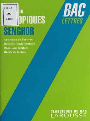 cover image of Étude sur "Éthiopiques" de Léopold Sédar Senghor